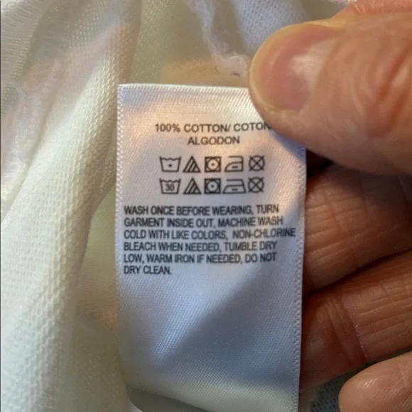 Lucky Brand White Tee with Green 'Lucky You' Chest Graphic - Picture 15 of 16